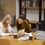 students working study group